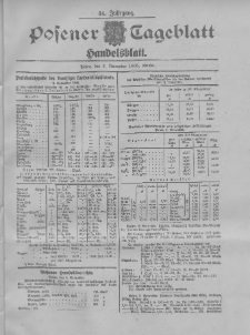 Posener Tageblatt. Handelsblatt 1905.11.03 Jg.44