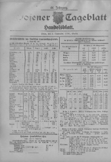 Posener Tageblatt. Handelsblatt 1905.11.08 Jg.44