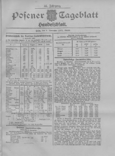 Posener Tageblatt. Handelsblatt 1905.11.09 Jg.44