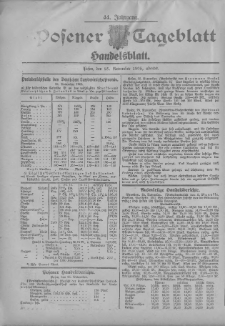 Posener Tageblatt. Handelsblatt 1905.11.25 Jg.44