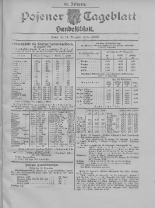 Posener Tageblatt. Handelsblatt 1905.12.13 Jg.44