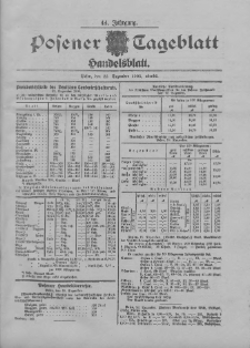 Posener Tageblatt. Handelsblatt 1905.12.22 Jg.44
