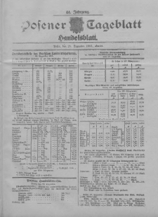 Posener Tageblatt. Handelsblatt 1905.12.29 Jg.44