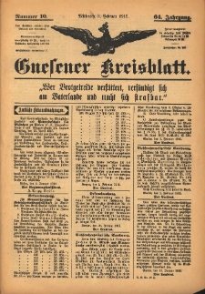 Gnesener Kreisblatt 1915.02.03 Jg.64 Nr10