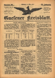 Gnesener Kreisblatt 1915.03.31 Jg.64 Nr26
