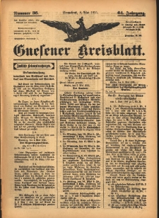 Gnesener Kreisblatt 1915.05.08 Jg.64 Nr36