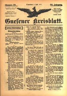 Gnesener Kreisblatt 1915.07.03 Jg.64 Nr52