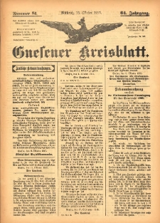 Gnesener Kreisblatt 1915.10.13 Jg.64 Nr81