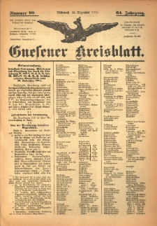 Gnesener Kreisblatt 1915.12.15 Jg.64 Nr99