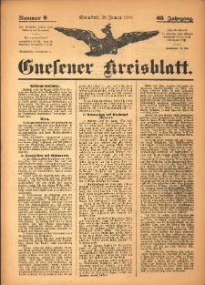 Gnesener Kreisblatt 1916.01.29 Jg.65 Nr9