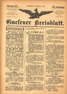 Gnesener Kreisblatt 1916.02.19 Jg.65 Nr15