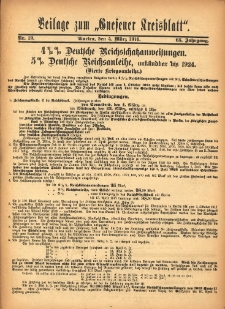 Beilage zum &bdquo;Gnesener Kreisblatt&rdquo; 1916.03.04 Nr19