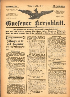 Gnesener Kreisblatt 1916.03.08 Jg.65 Nr20