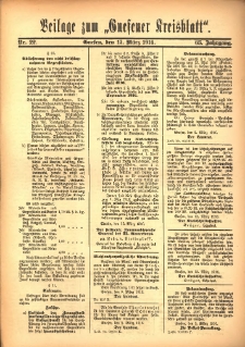 Beilage zum „Gnesener Kreisblatt” 1916.03.22 Nr22