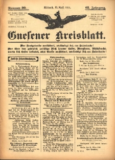 Gnesener Kreisblatt 1916.04.12 Jg.65 Nr30