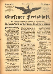 Gnesener Kreisblatt 1916.05.03 Jg.65 Nr36
