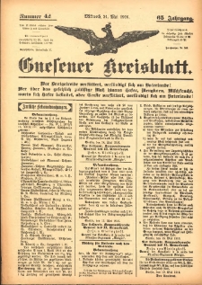 Gnesener Kreisblatt 1916.05.24 Jg.65 Nr42