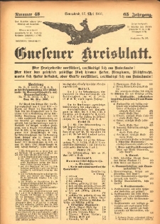 Gnesener Kreisblatt 1916.05.27 Jg.65 Nr43