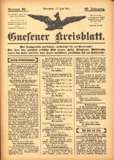 Gnesener Kreisblatt 1916.06.17 Jg.65 Nr49