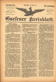 Gnesener Kreisblatt 1916.07.08 Jg.65 Nr55