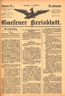 Gnesener Kreisblatt 1916.07.15 Jg.65 Nr57