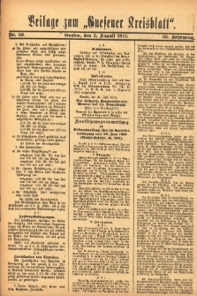 Beilage zum „Gnesener Kreisblatt” 1916.08.02 Nr62
