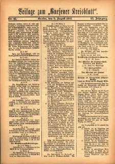 Beilage zum „Gnesener Kreisblatt” 1916.08.09 Nr64