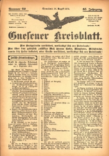 Gnesener Kreisblatt 1916.08.26 Jg.65 Nr69