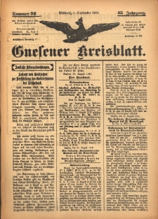 Gnesener Kreisblatt 1916.09.06 Jg.65 Nr72