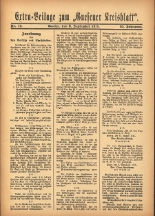 Beilage zum „Gnesener Kreisblatt” 1916.09.09 Nr73