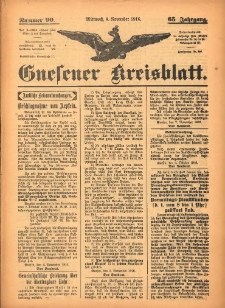 Gnesener Kreisblatt 1916.11.08 Jg.65 Nr90