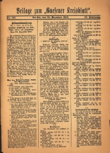 Beilage zum „Gnesener Kreisblatt” 1916.12.23 Nr103