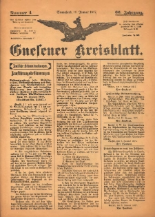 Gnesener Kreisblatt 1917.01.13 Jg.66 Nr4