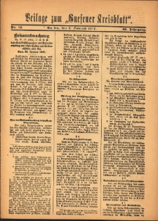 Beilage zum &bdquo;Gnesener Kreisblatt&rdquo; 1917.02.03 Nr10