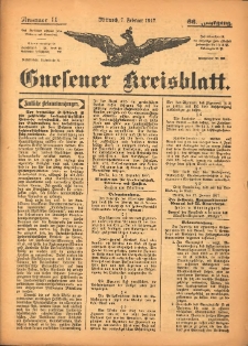 Gnesener Kreisblatt 1917.02.07 Jg.66 Nr11