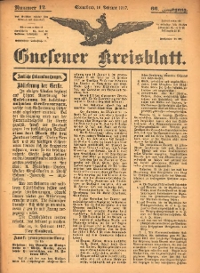 Gnesener Kreisblatt 1917.02.10 Jg.66 Nr12