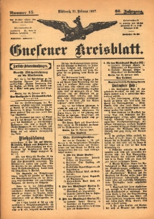 Gnesener Kreisblatt 1917.02.21 Jg.66 Nr15