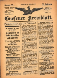 Gnesener Kreisblatt 1917.02.24 Jg.66 Nr16