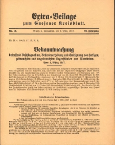 Extra-Beilage zum Gnesener Kreisblatt 1917.03.03 Nr18