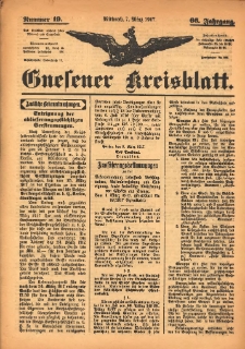 Gnesener Kreisblatt 1917.03.07 Jg.66 Nr19