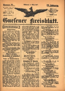Gnesener Kreisblatt 1917.03.14 Jg.66 Nr21