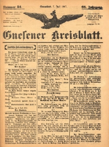 Gnesener Kreisblatt 1917.07.07 Jg.66 Nr54