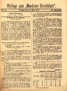 Beilage zum &bdquo;Gnesener Kreisblatt&rdquo; 1917.07.11 Nr55