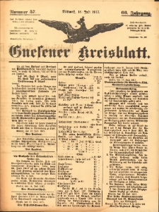 Gnesener Kreisblatt 1917.07.18 Jg.66 Nr57