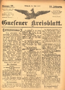 Gnesener Kreisblatt 1917.07.25 Jg.66 Nr59