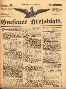 Gnesener Kreisblatt 1917.08.18 Jg.66 Nr66