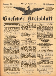 Gnesener Kreisblatt 1917.09.05 Jg.66 Nr71