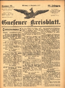 Gnesener Kreisblatt 1917.09.19 Jg.66 Nr75