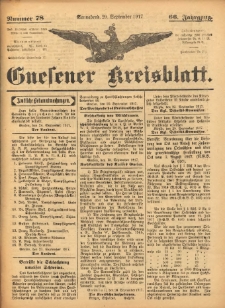 Gnesener Kreisblatt 1917.09.29 Jg.66 Nr78