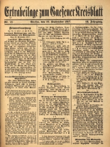 Extrabeilage zum Gnesener Kreisblat 1917.09.29 Nr78